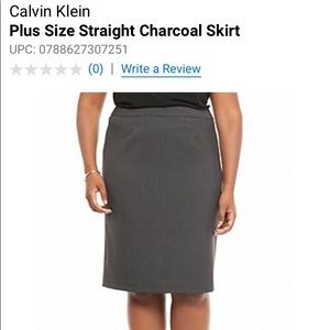 Calvin Klein NEVER WORN grey pencil skirt size 12